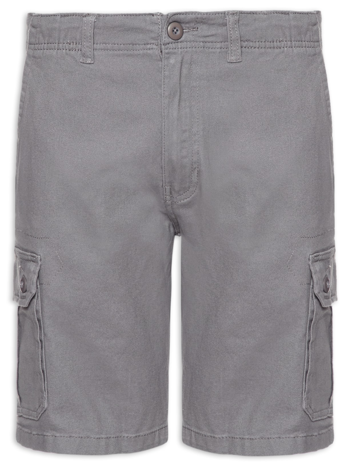 Bermuda Masculina Cargo Em Sarja - Cinza