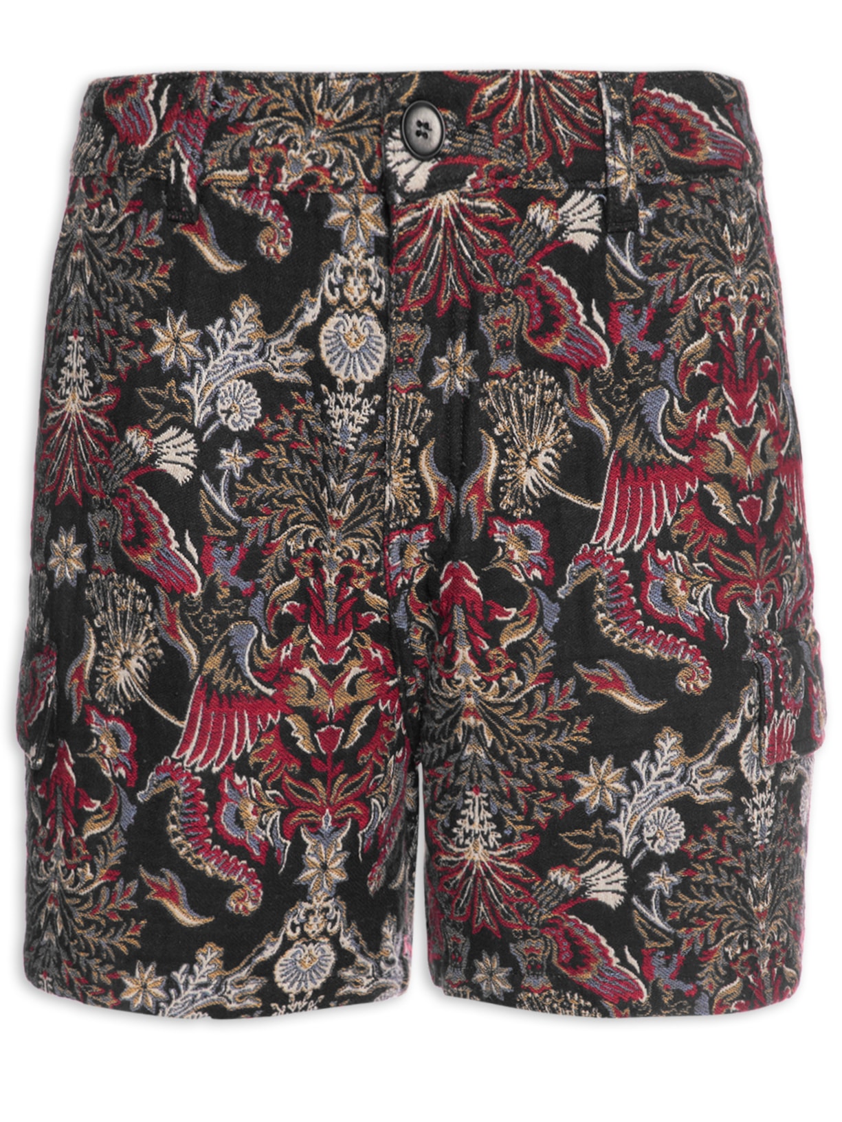 Bermuda Masculina Cargo Jacquard Origem - Preto