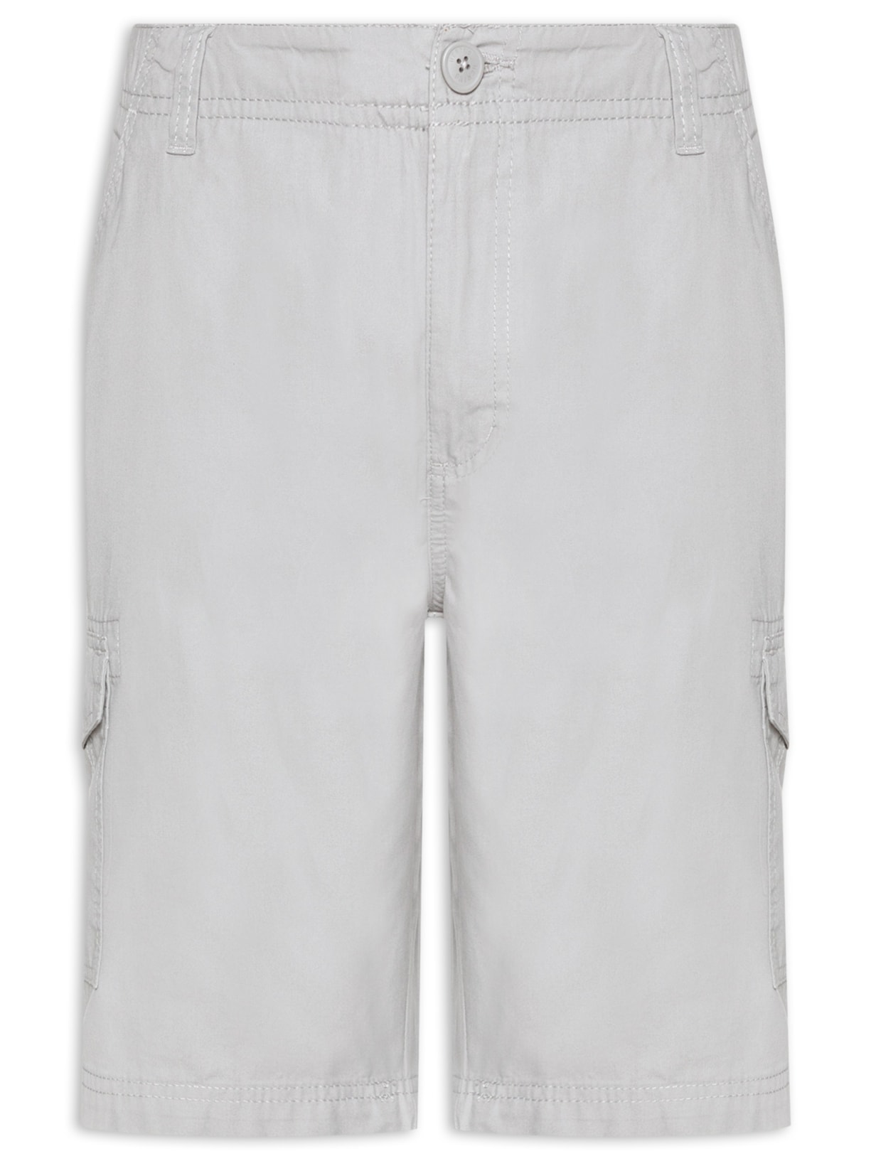 Bermuda Masculina Cargo Sarja - Cinza