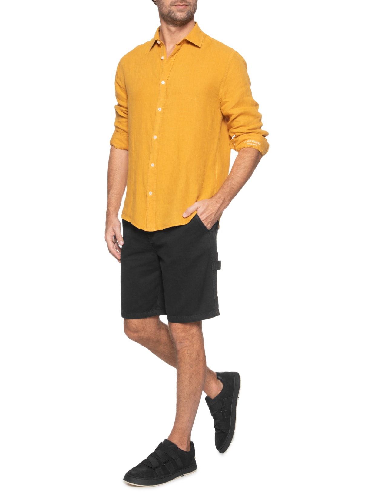 Bermuda Masculina Carpinteiro Preto Zapalla