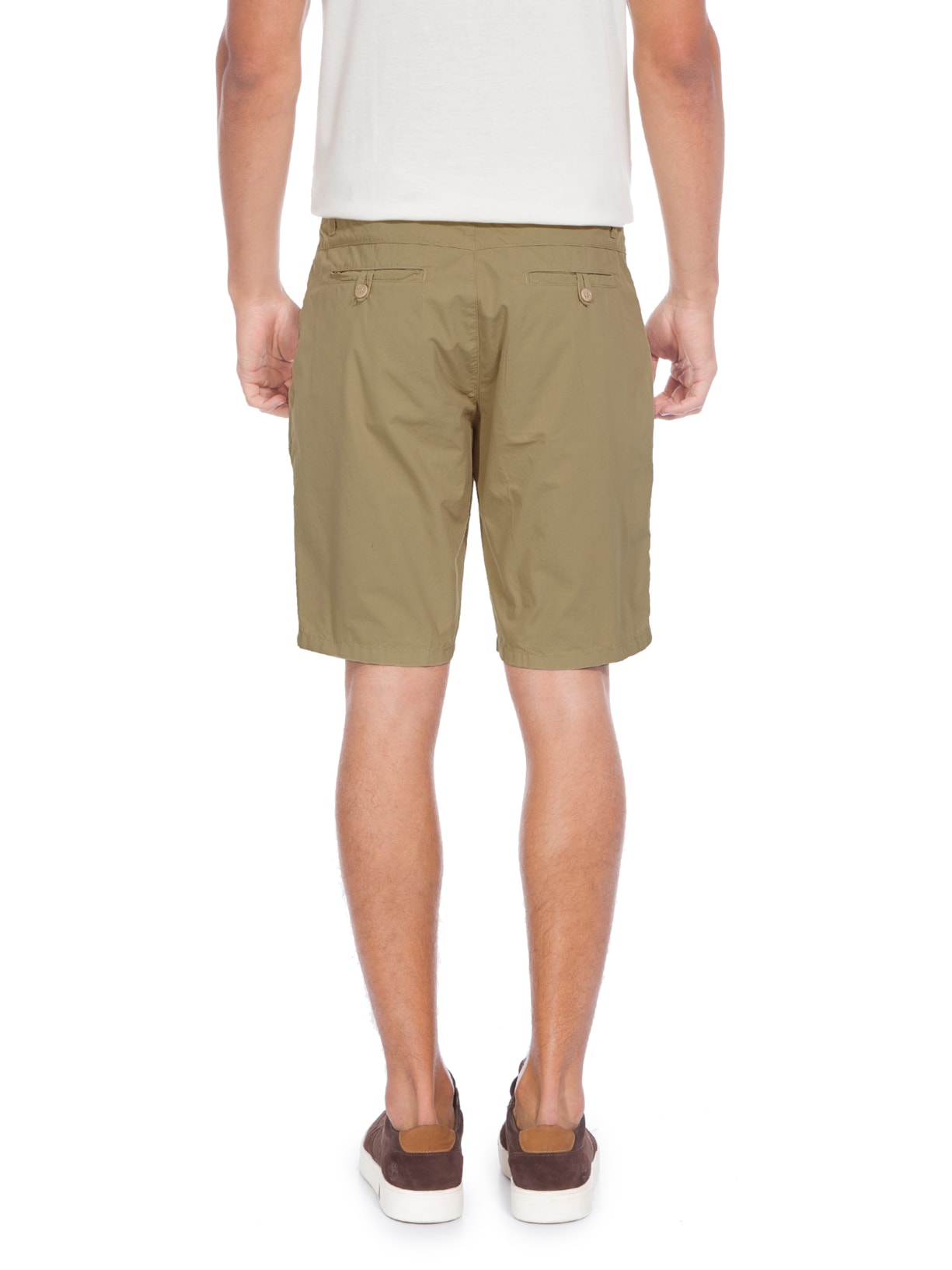 Bermuda Masculina Casual Alfaiataria Marrom Osklen
