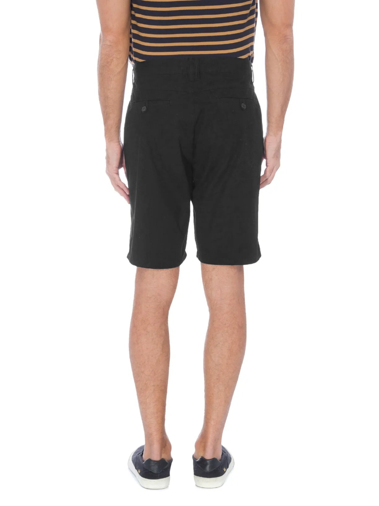 Bermuda Masculina Casual Alfaiataria Preto Osklen