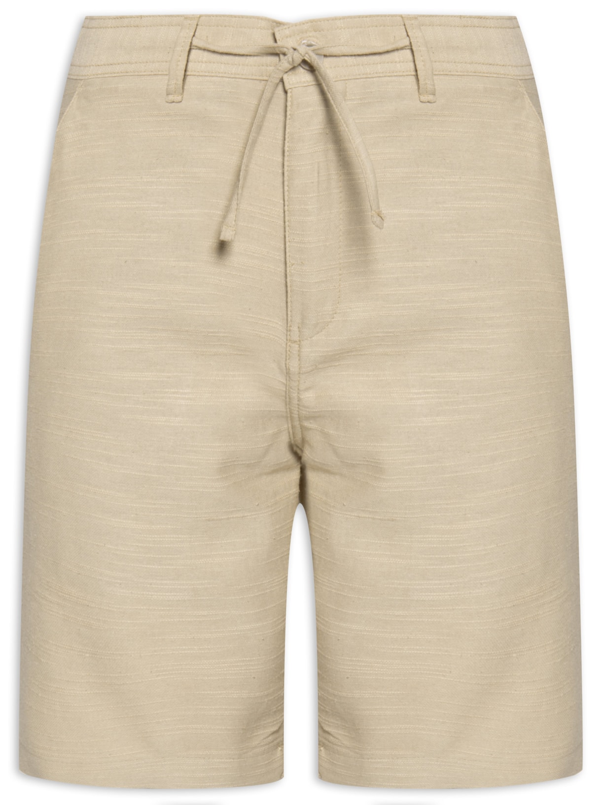Bermuda Masculina Casual Algodão - Bege