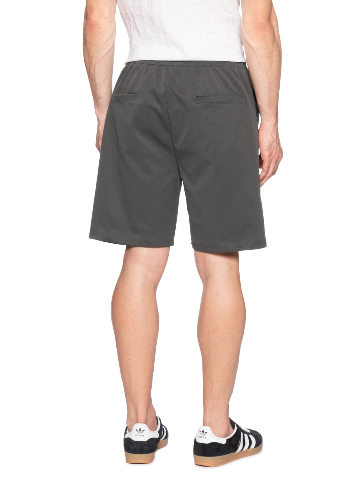 Bermuda Masculina Casual Básica Cinza Basiq Men