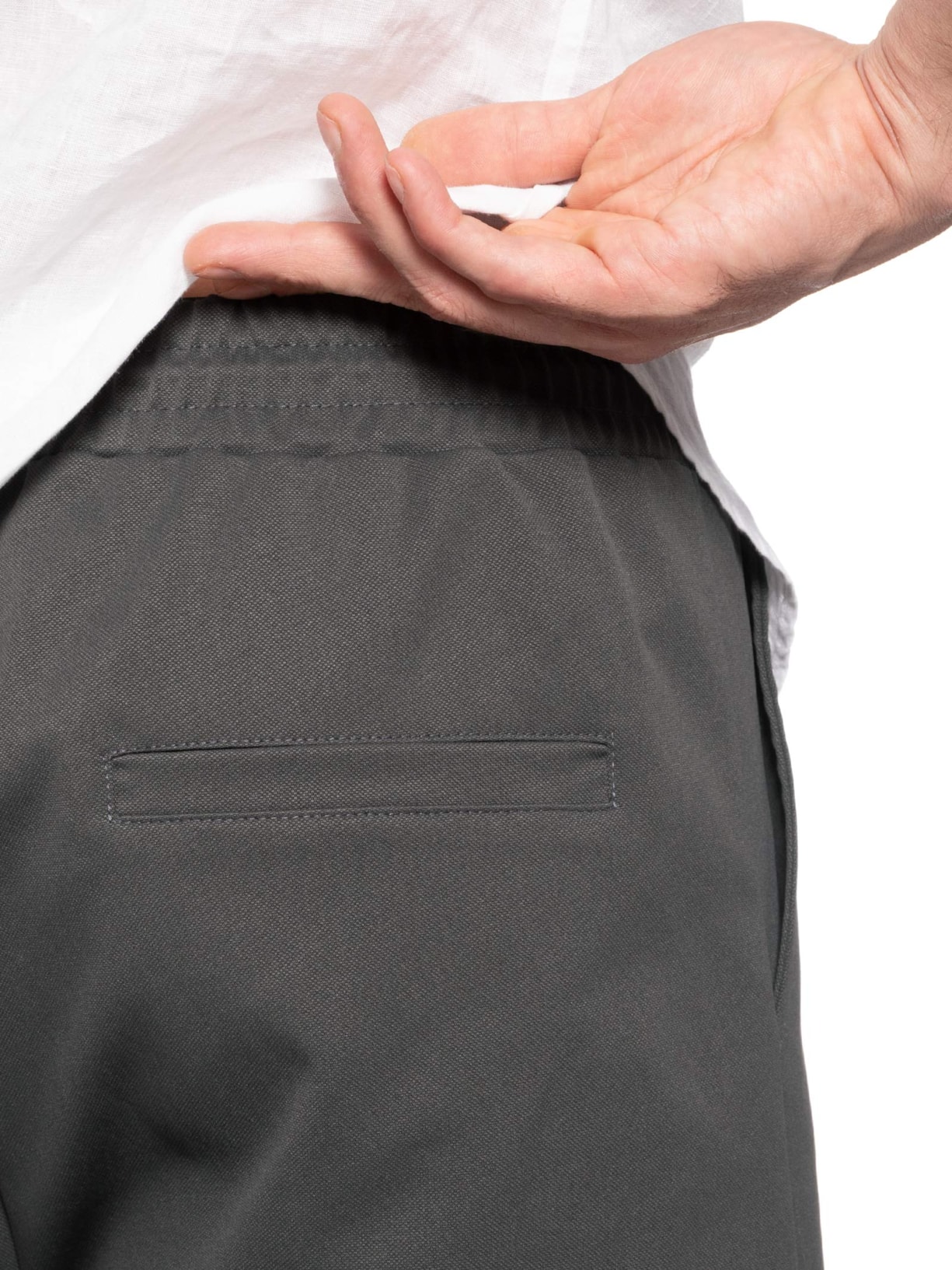 Bermuda Masculina Casual Básica Cinza Basiq Men