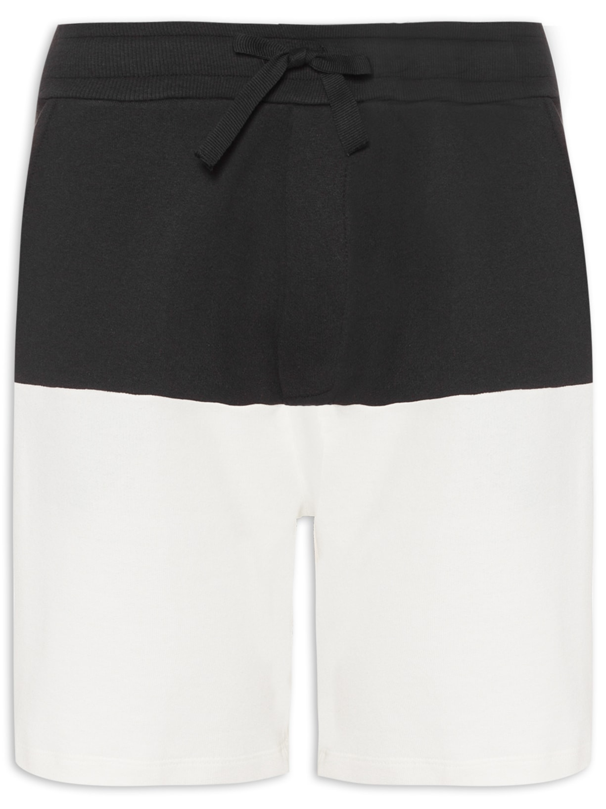 Bermuda Masculina Casual Bicolor - Preto