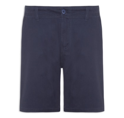 Bermuda Masculina Casual em Sarja Color - Azul