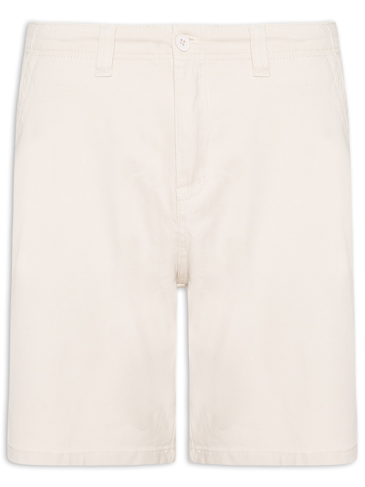 Bermuda Masculina Casual em Sarja Color - Bege