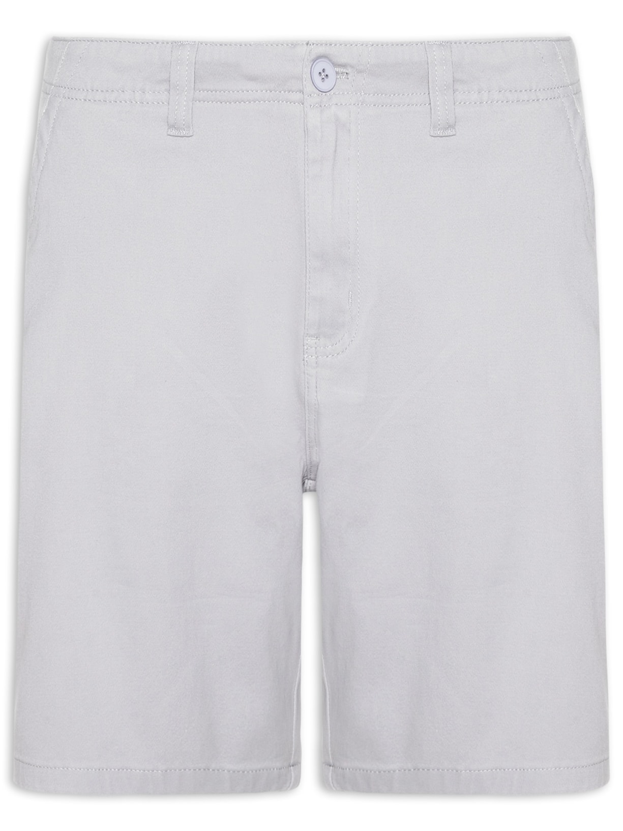 Bermuda Masculina Casual em Sarja Color - Cinza