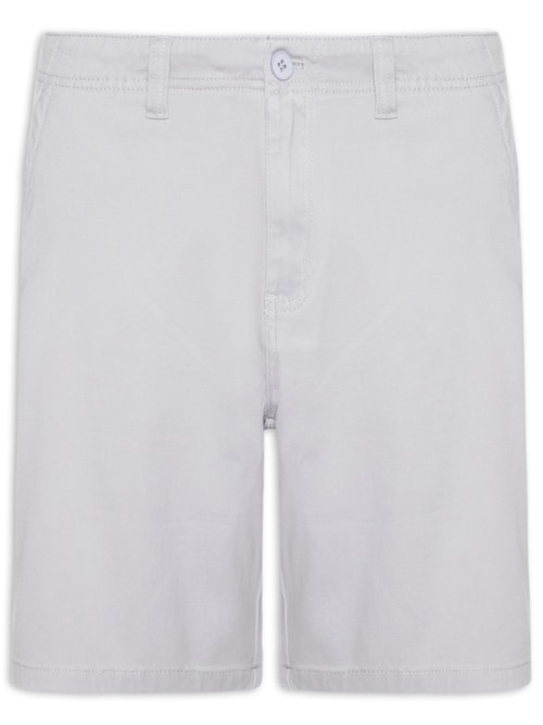 Bermuda Masculina Casual em Sarja Color - Cinza