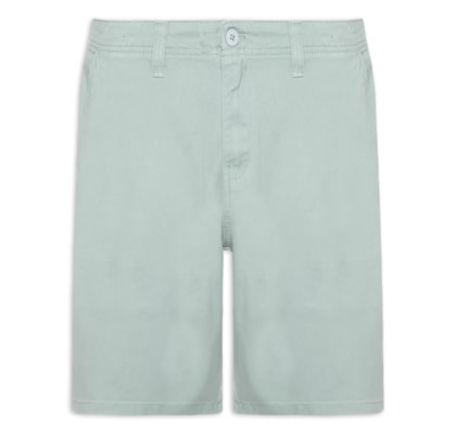 Bermuda Masculina Casual em Sarja Color - Verde