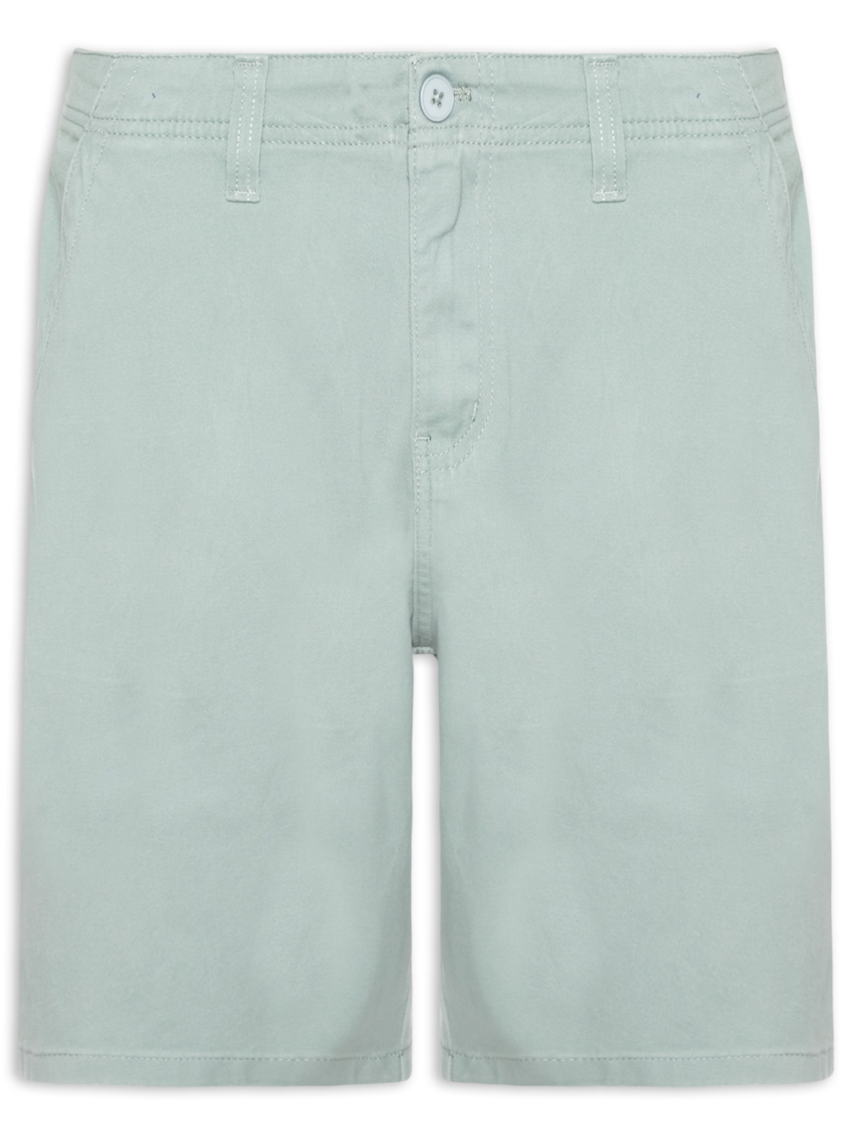 Bermuda Masculina Casual em Sarja Color - Verde