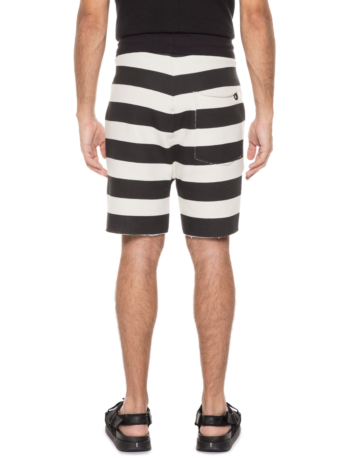 Osklen Bermuda Masculina Casual Listrada Moletom Off White