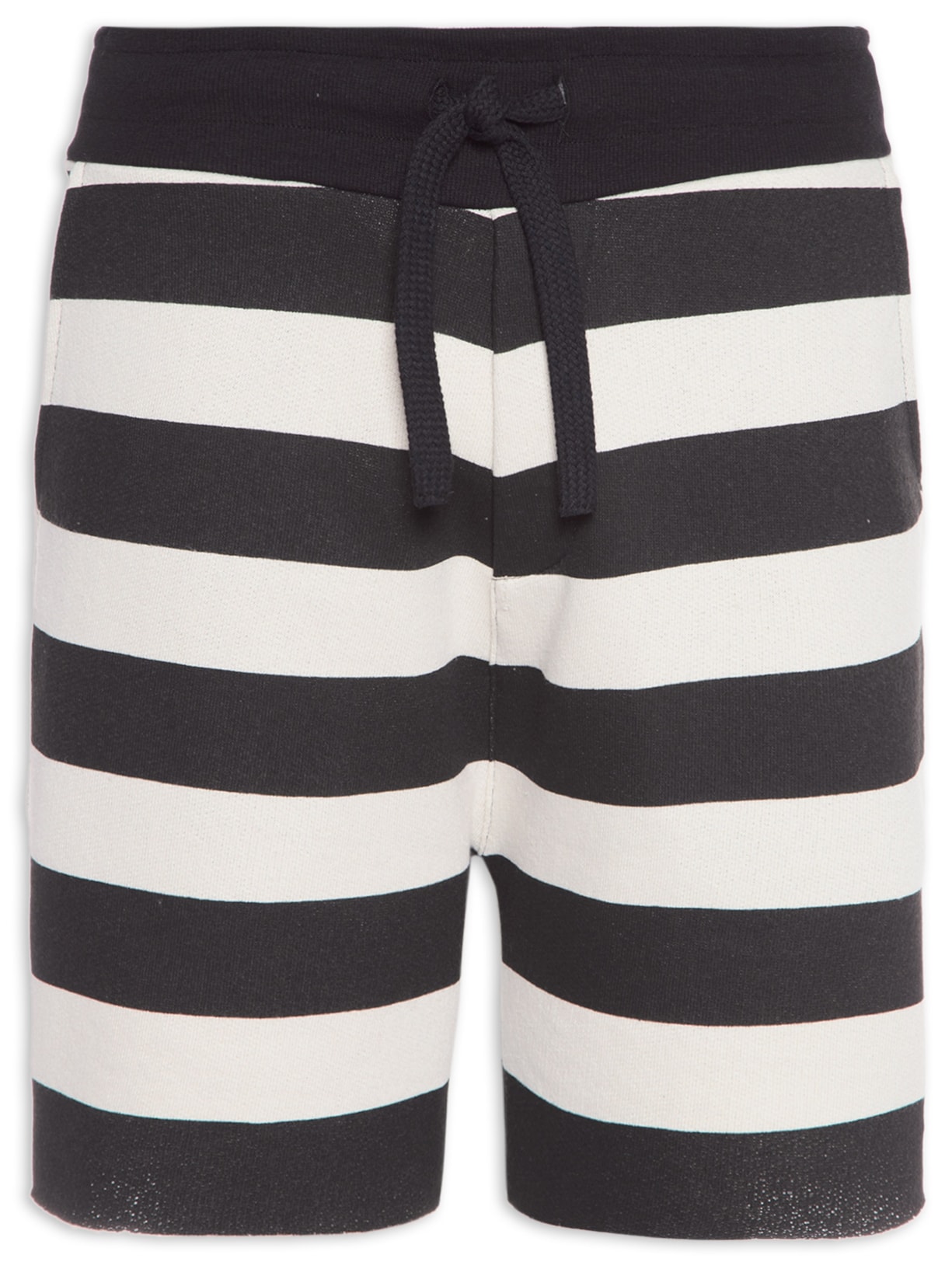 Bermuda Masculina Casual Listrada Moletom - Off White