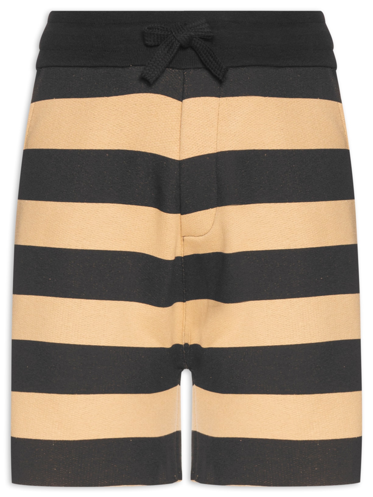 Bermuda Masculina Casual Listrada Over - Marrom