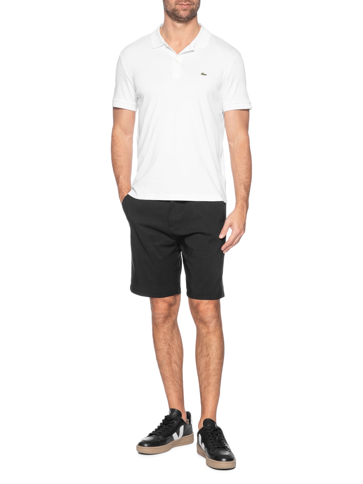 Bermuda Masculina Casual Preto '2 Essential