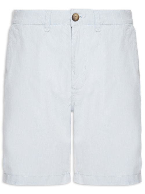Bermuda Masculina Chambray - Azul