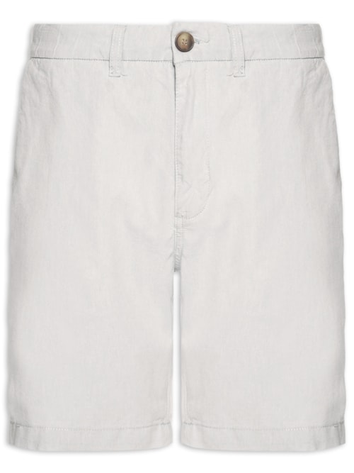 Bermuda Masculina Chambray - Cinza