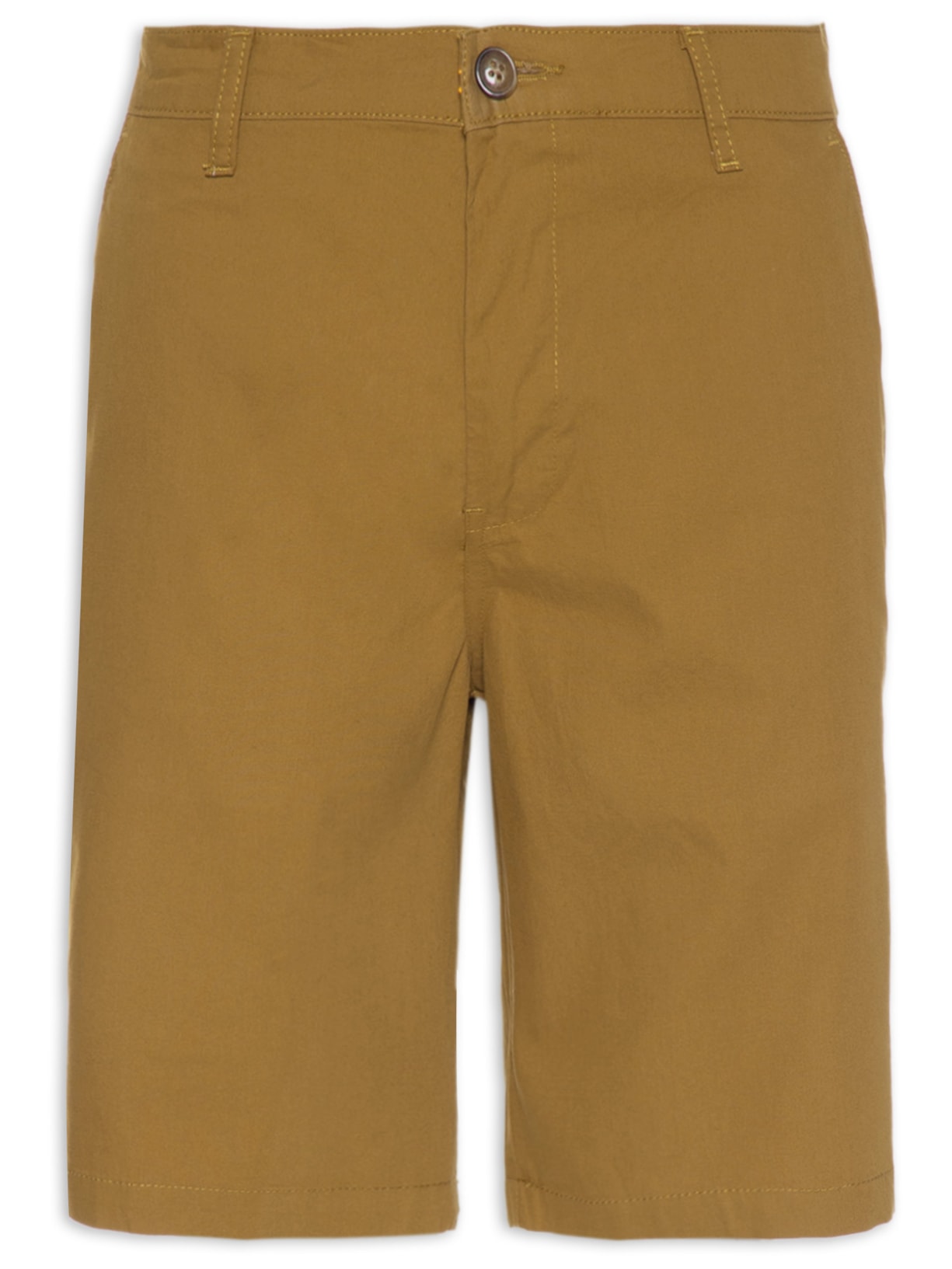 Bermuda Masculina Chino Algodão - Marrom