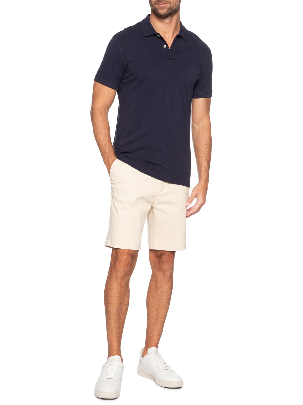 Bermuda Masculina Chino Bege '2 Essential