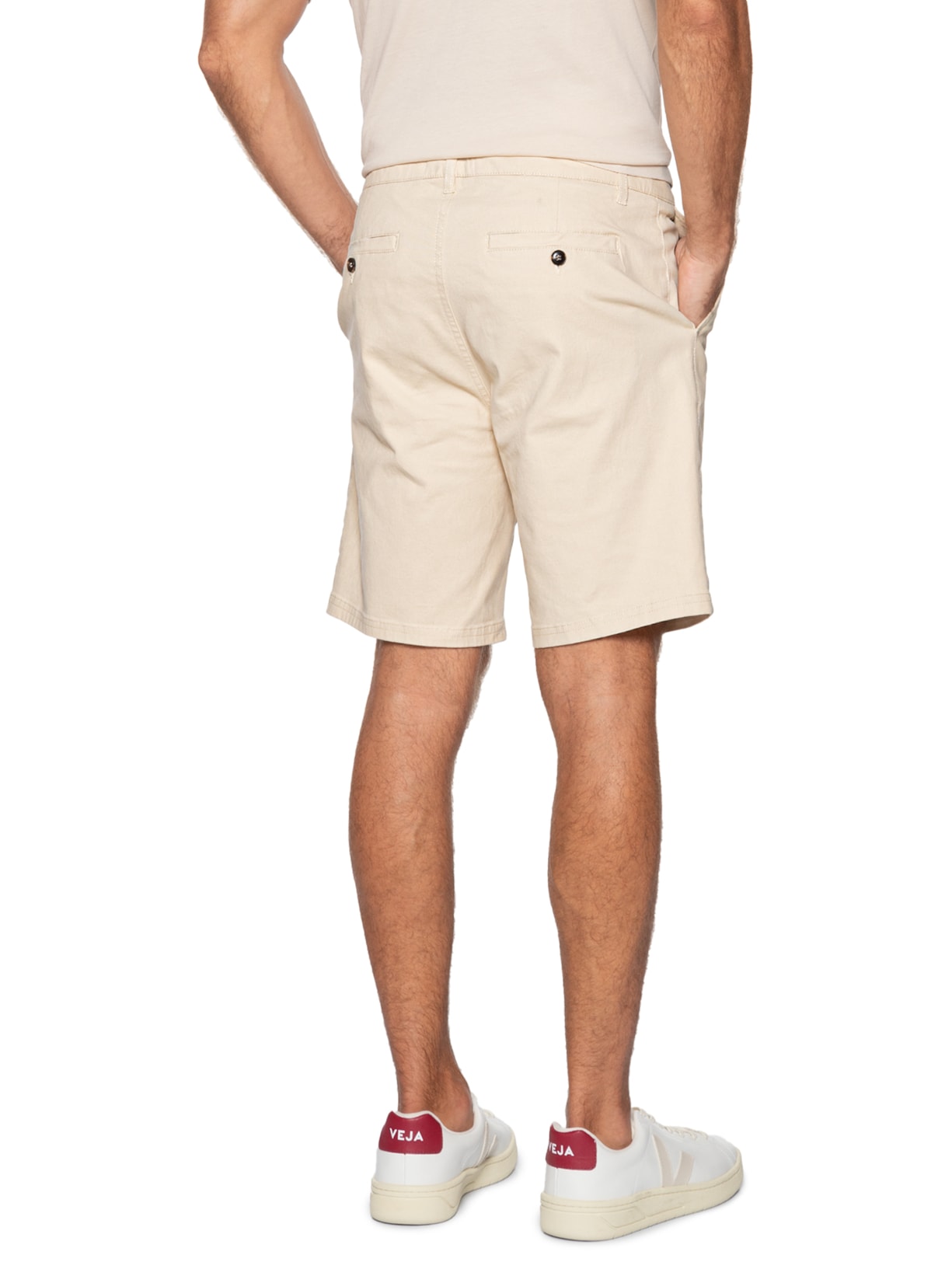 Bermuda Masculina Chino Bege '2 Essential
