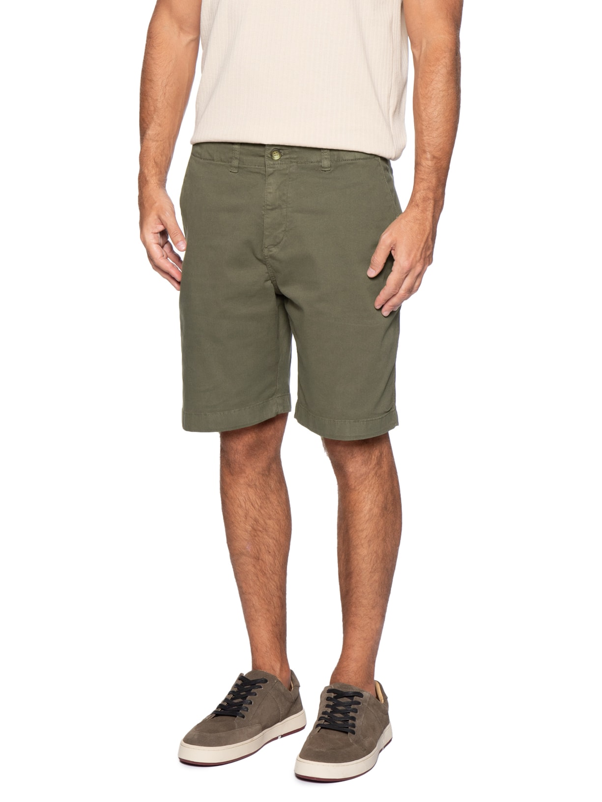 Bermuda Masculina Chino Bege Pineapple