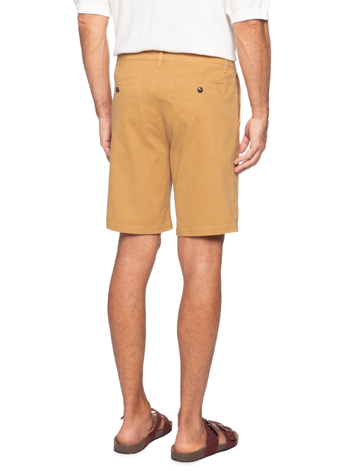 Bermuda Masculina Chino Bege '2 Essential