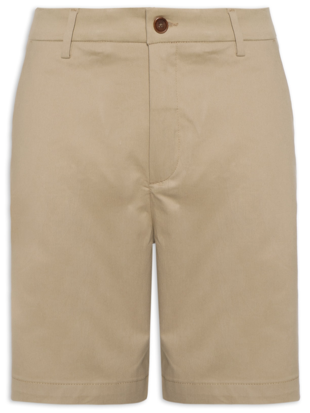 Bermuda Masculina Chino Bege Oficina Reserva