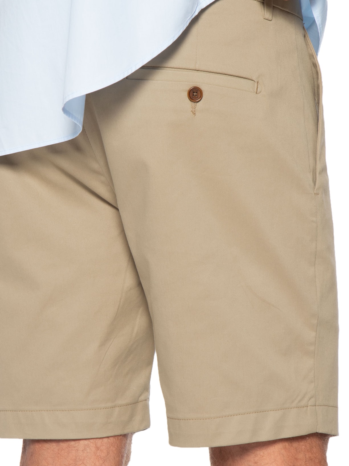 Bermuda Masculina Chino Bege Oficina Reserva