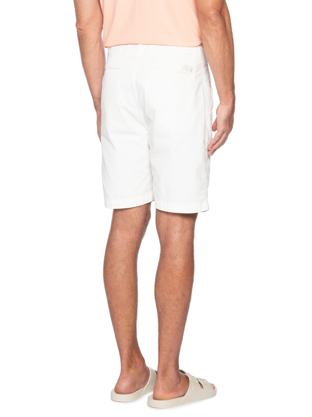 Bermuda Masculina Chino Branco Pineapple