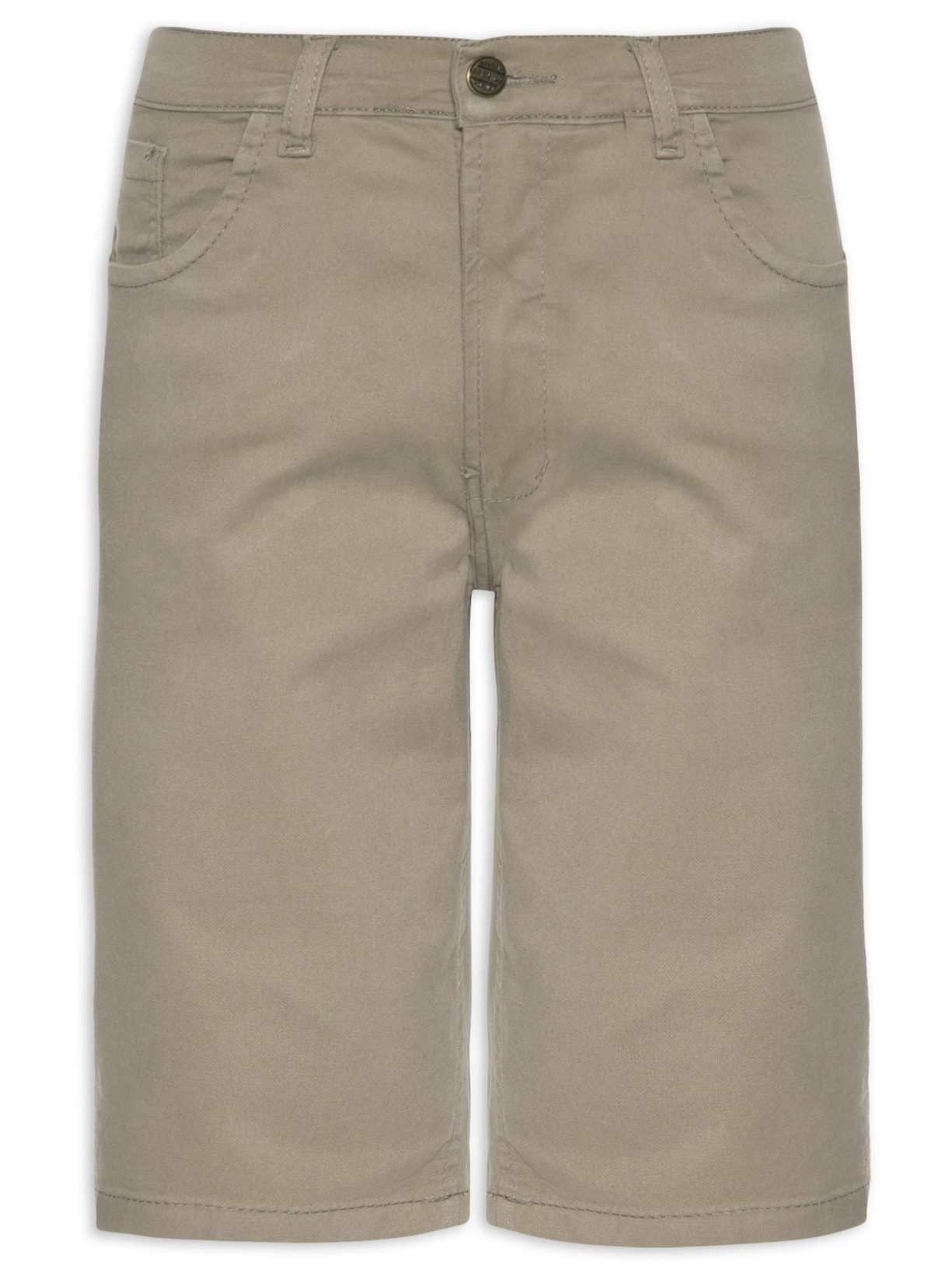 Bermuda Masculina Chino - Cinza