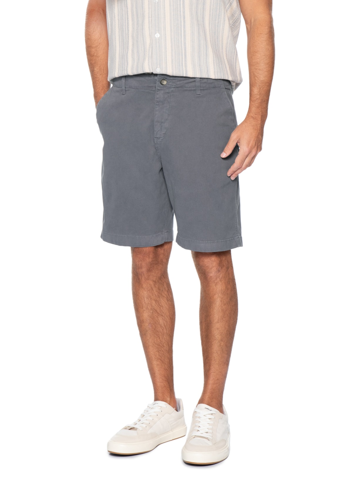 Bermuda Masculina Chino Cinza Pineapple