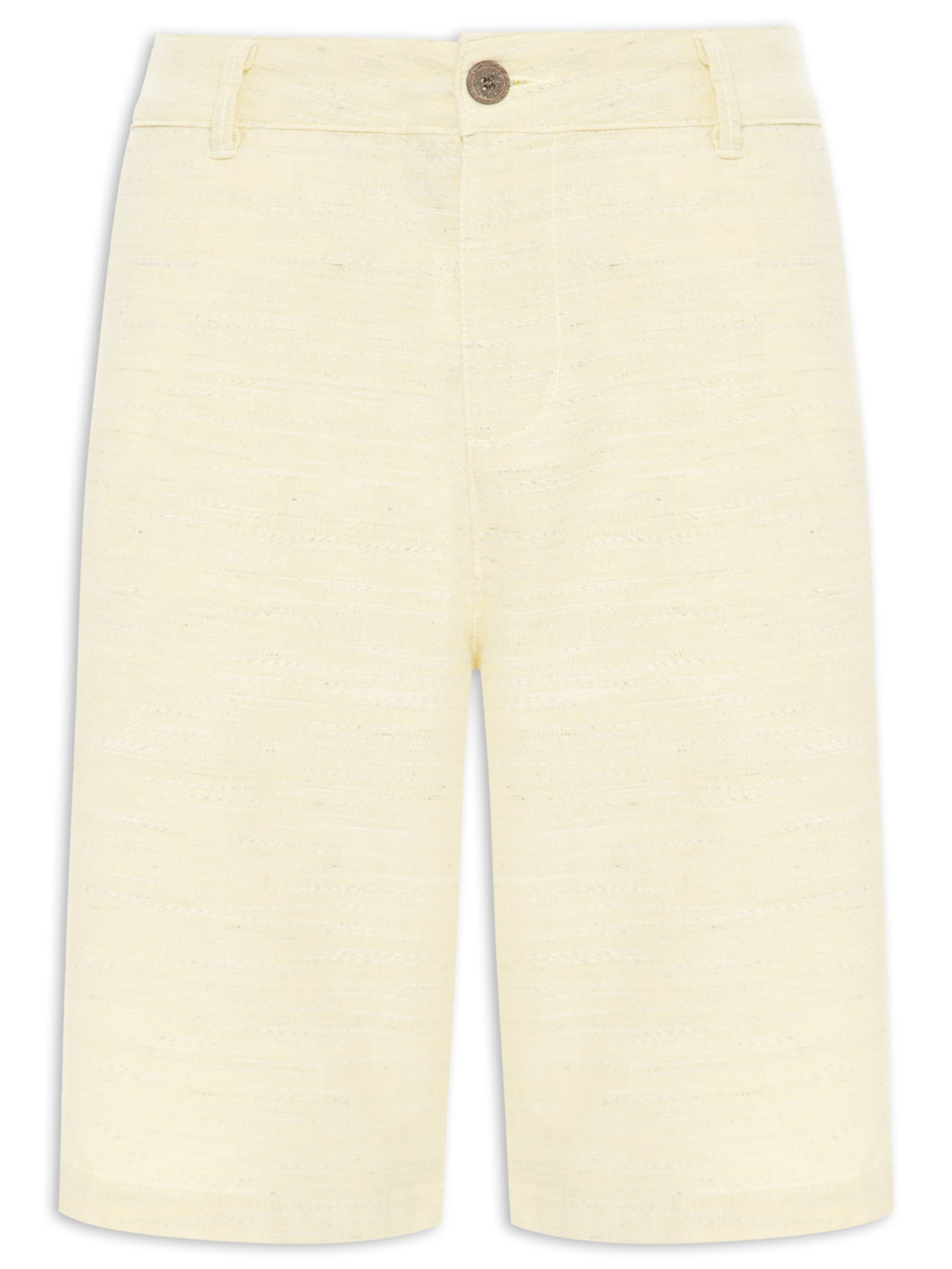 Bermuda Masculina Chino Clássica Flamê - Amarelo