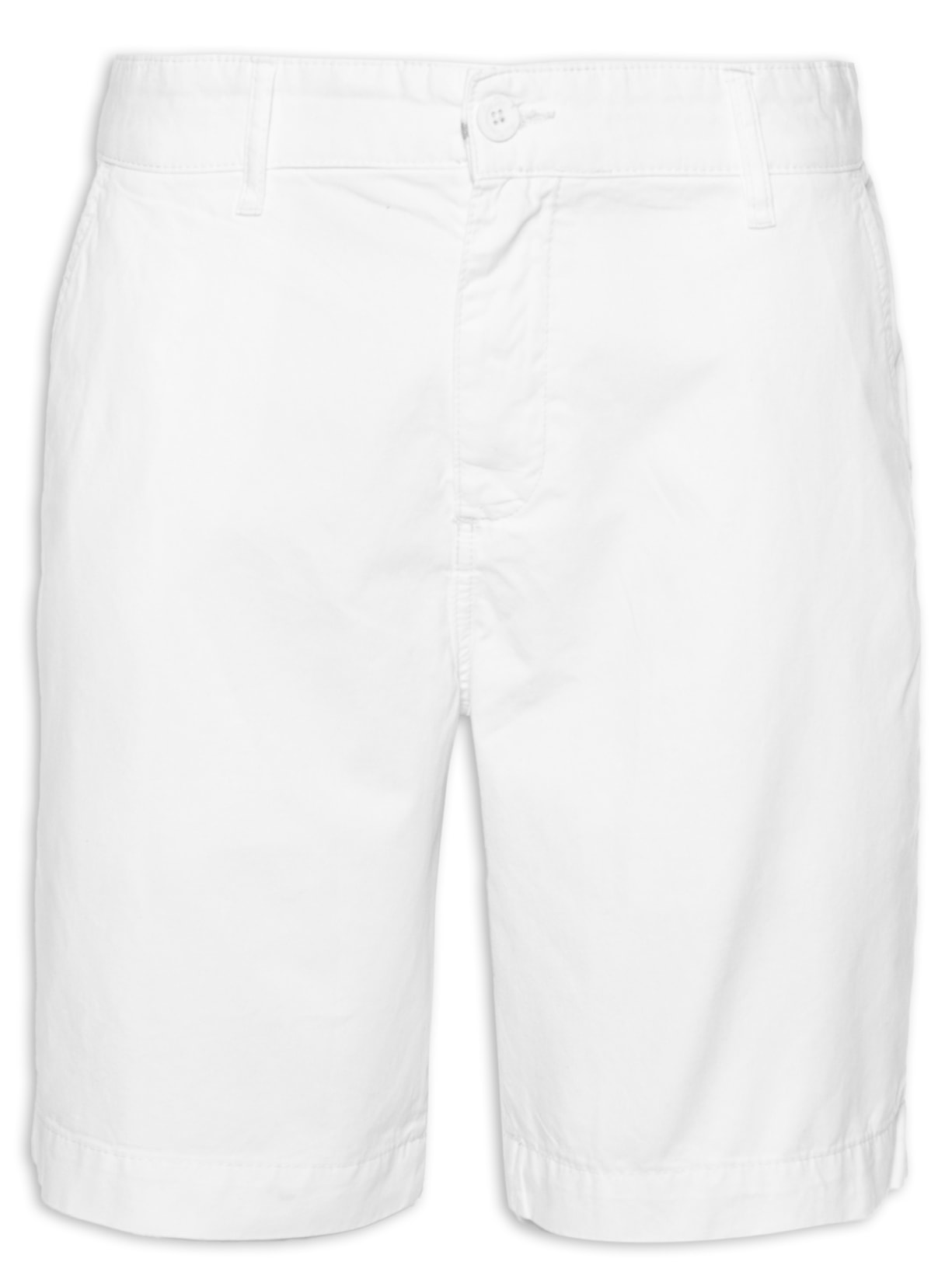 Bermuda Masculina Chino Clássica - Off White