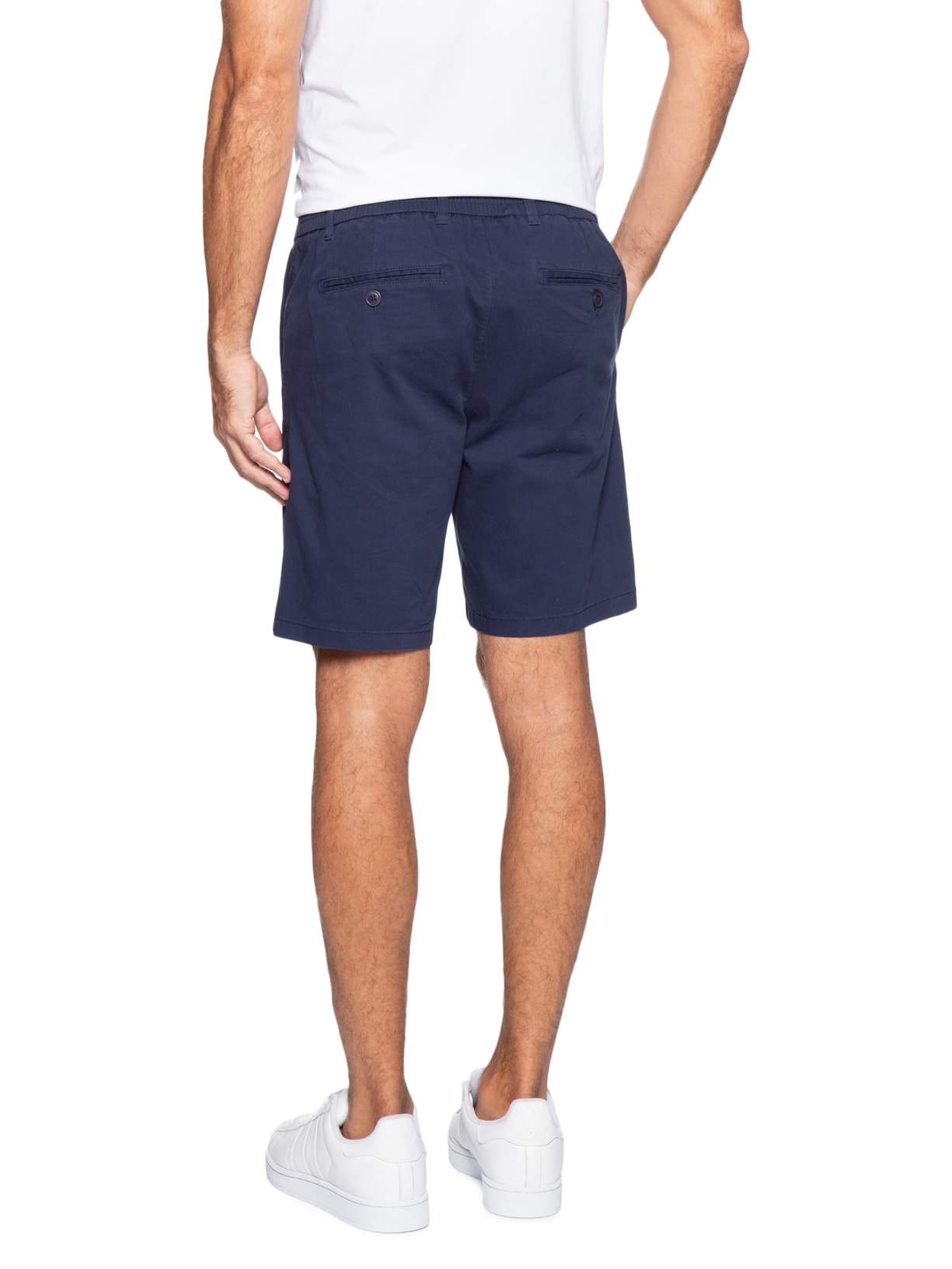 Bermuda Masculina Chino Color Azul Basiq Men
