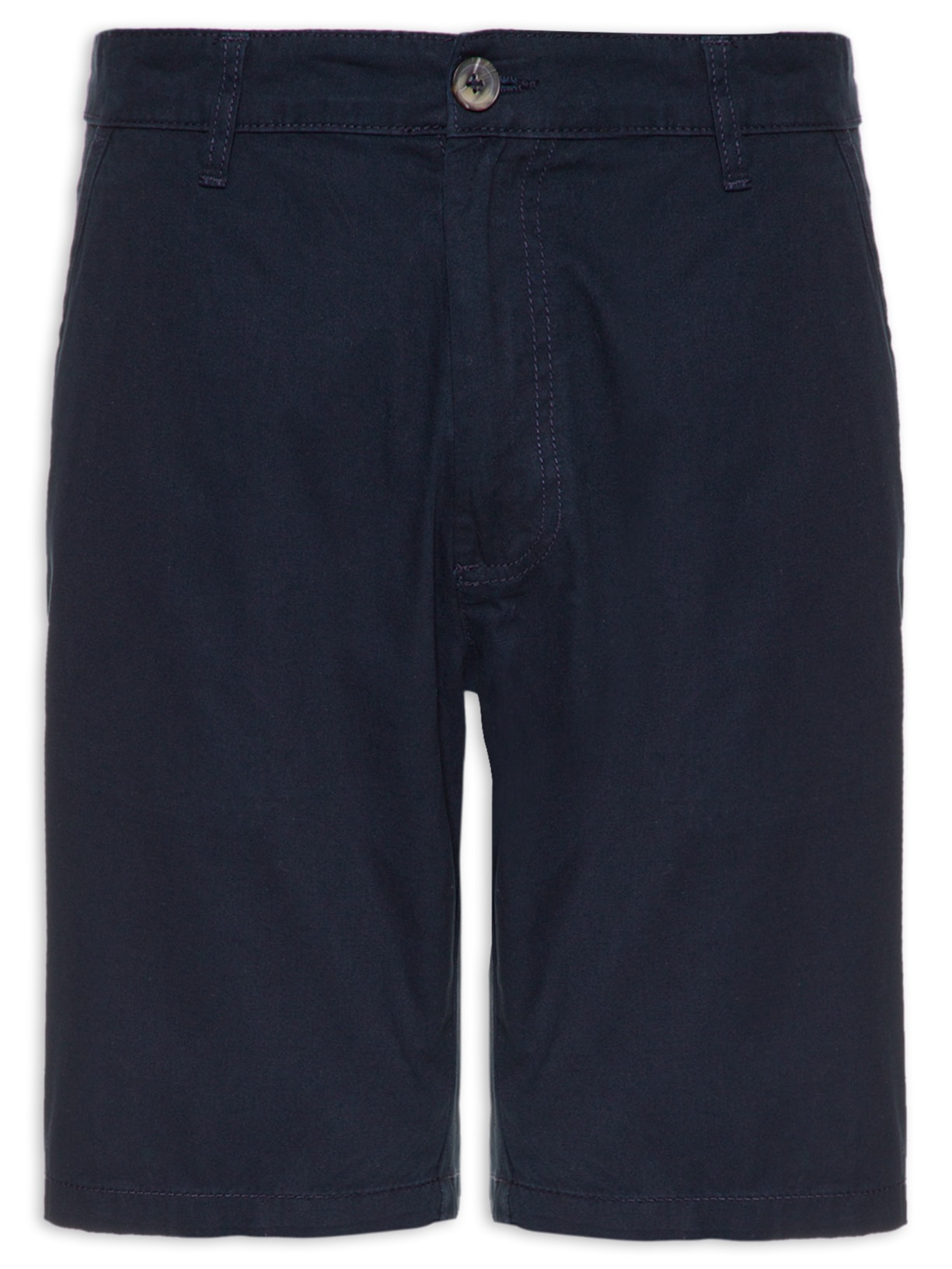 Bermuda Masculina Chino Color Básica - Azul