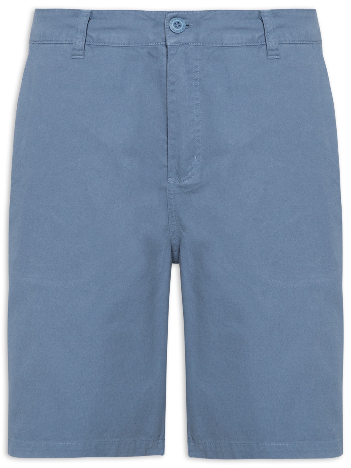 Bermuda Masculina Chino Color Básica - Azul