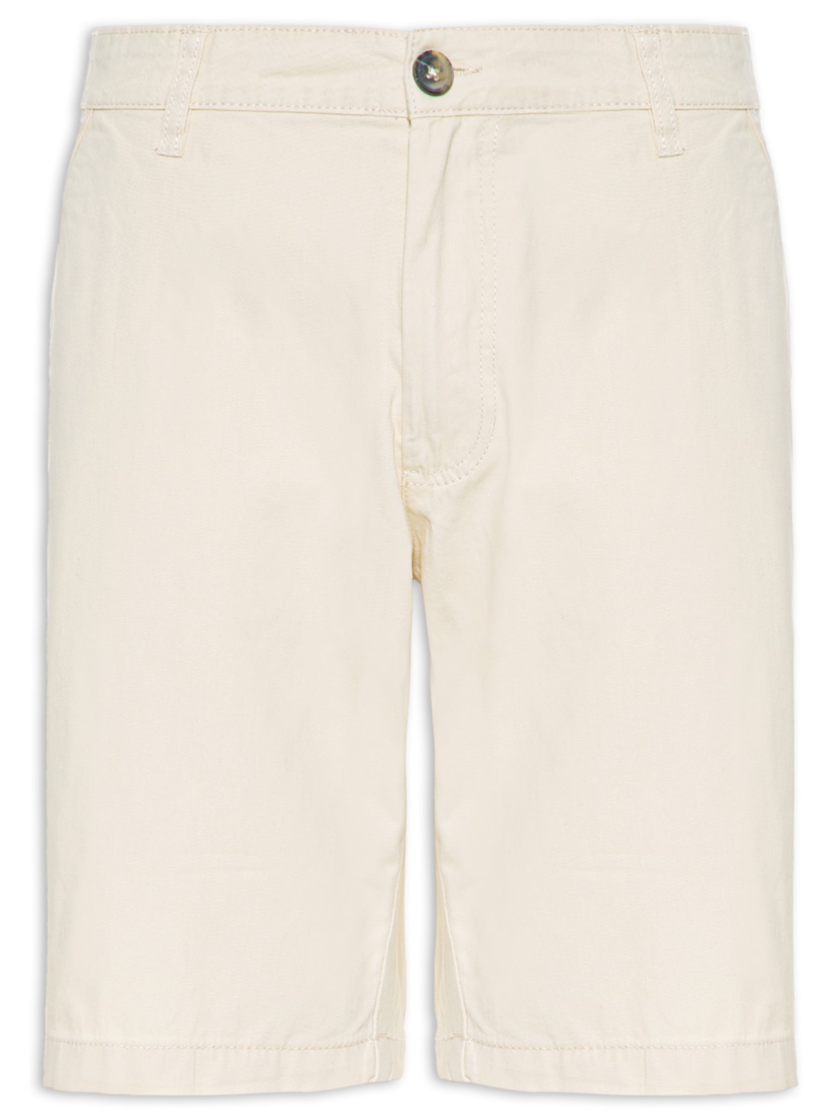 Bermuda Masculina Chino Color Básica - Bege