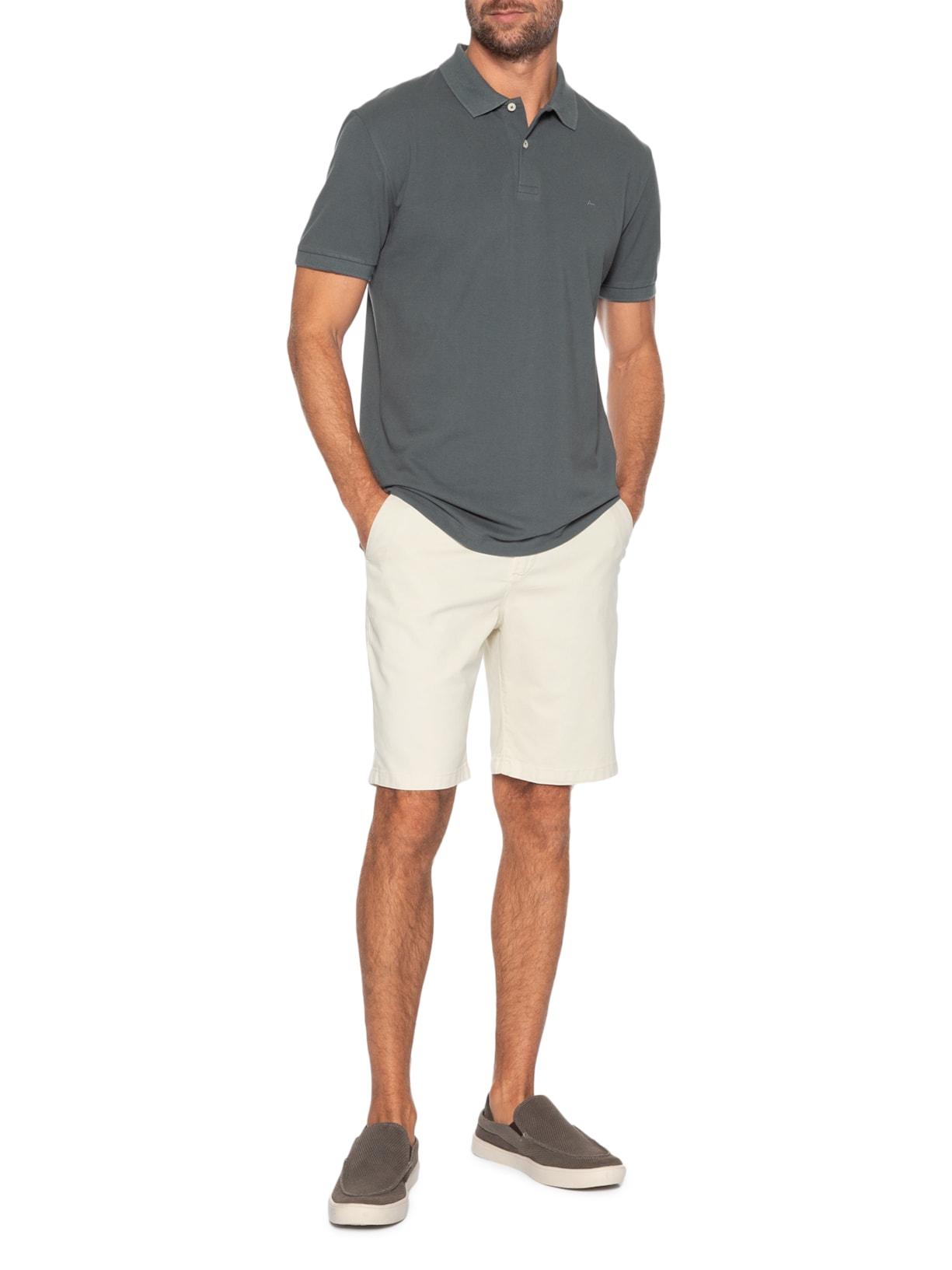 Bermuda Masculina Chino Color Bege Aramis