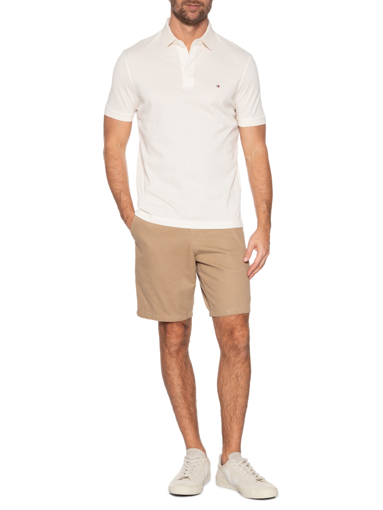 Bermuda Masculina Chino Color Kombat Marrom Aramis