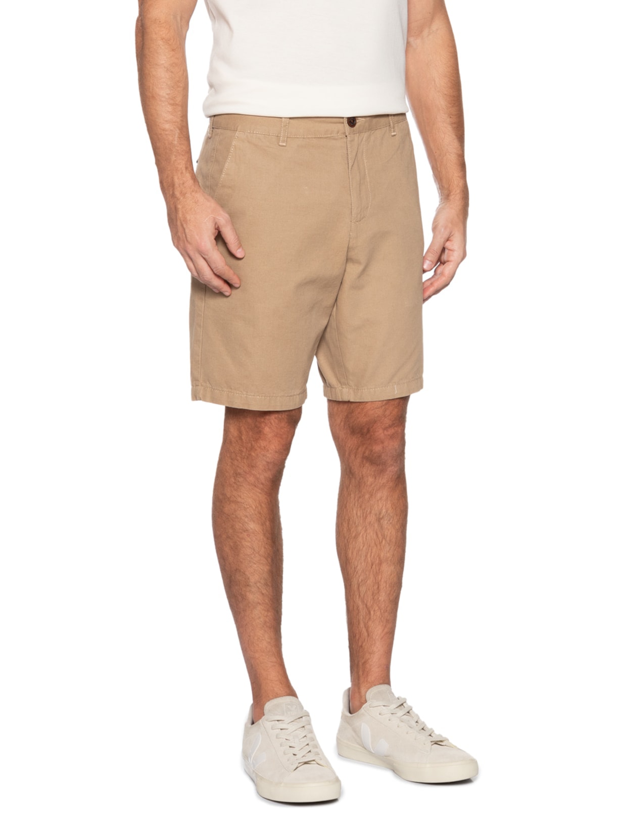 Bermuda Masculina Chino Color Kombat Marrom Aramis