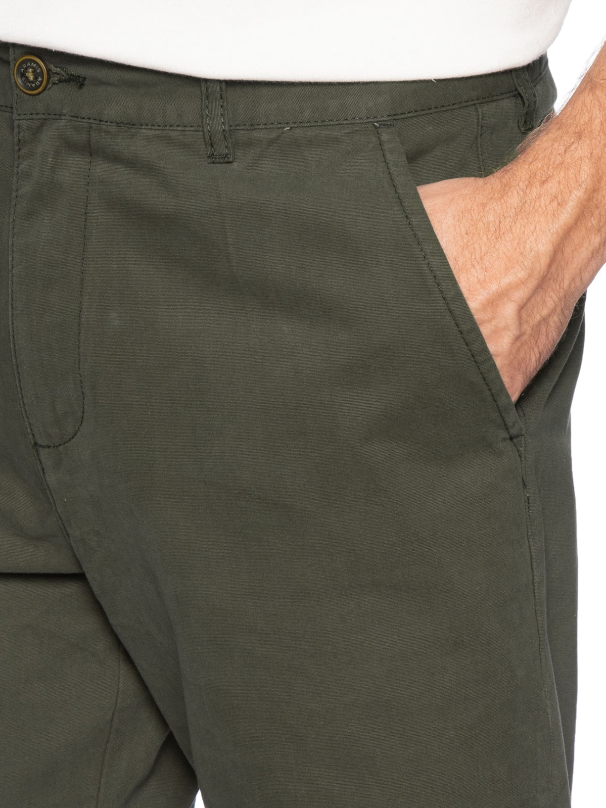 Bermuda Masculina Chino Color Kombat (PA) Verde Aramis