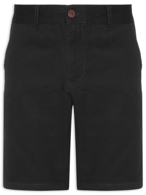 Bermuda Masculina Chino Color Kombat - Preto