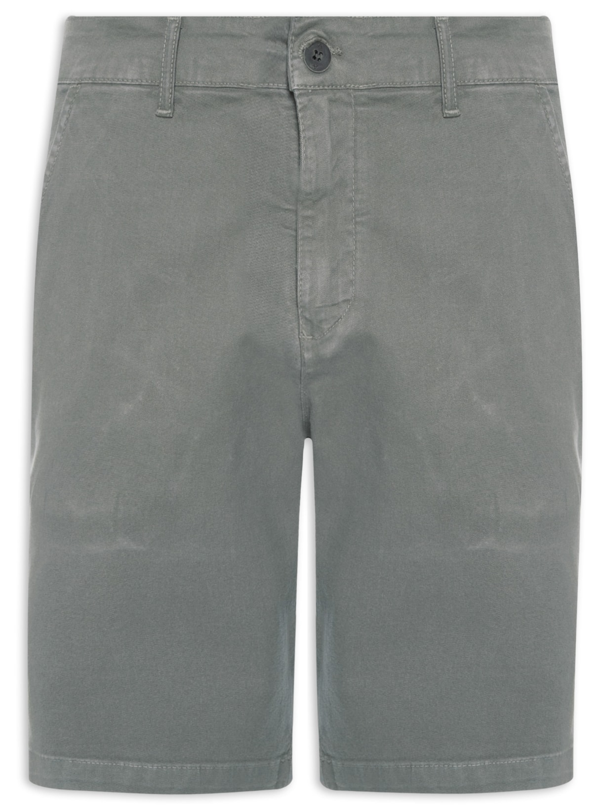 Bermuda Masculina Chino Color Nova Essencial - Cinza
