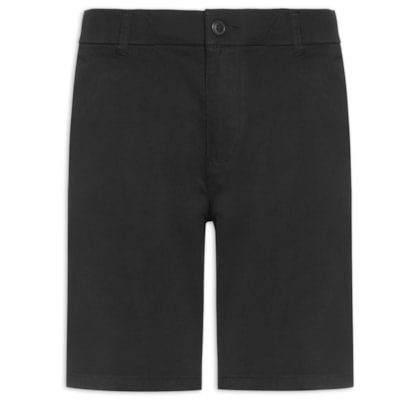 Bermuda Masculina Chino Color - Preto