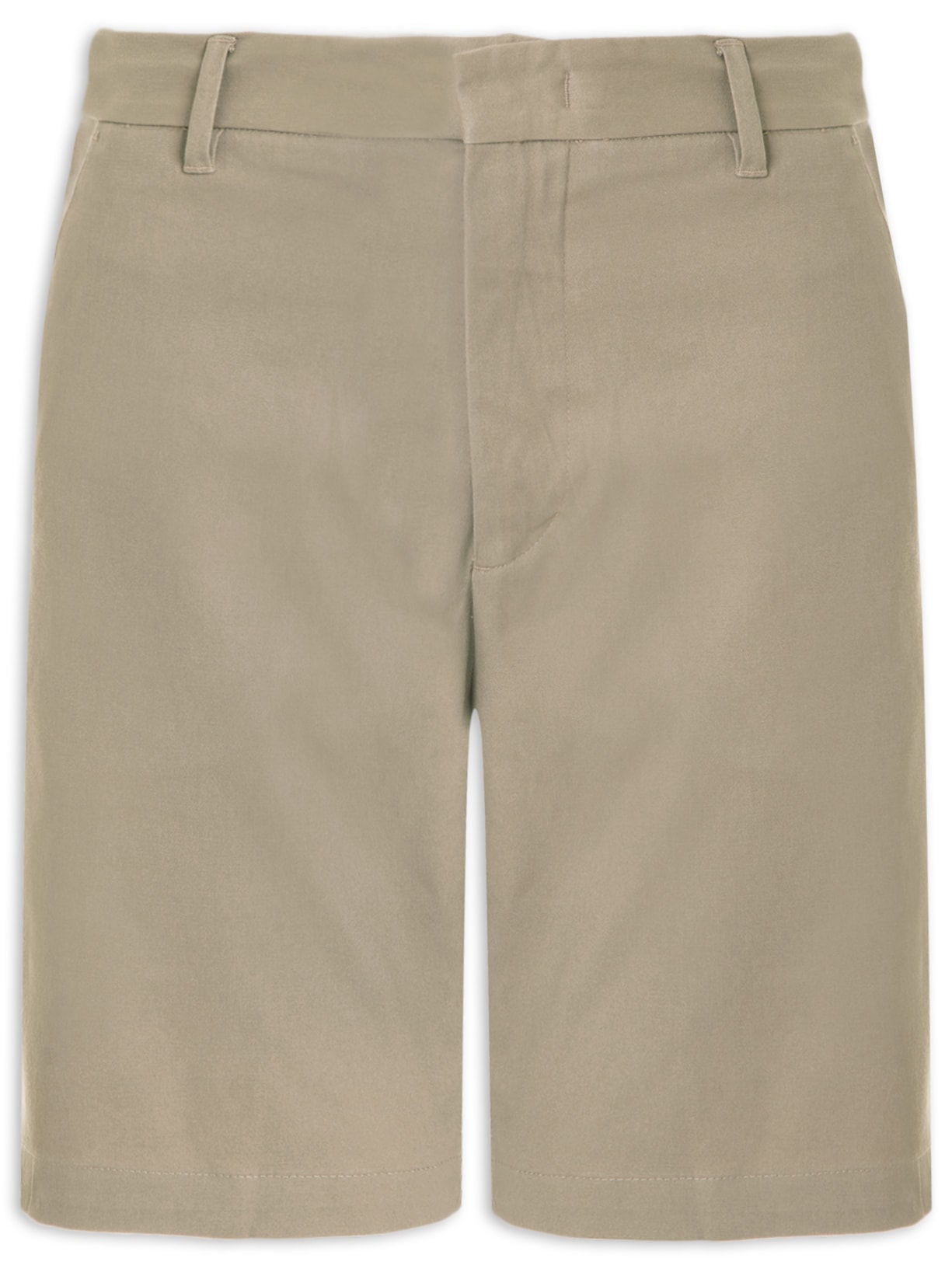 Bermuda Masculina Chino Cós Limpo - Bege