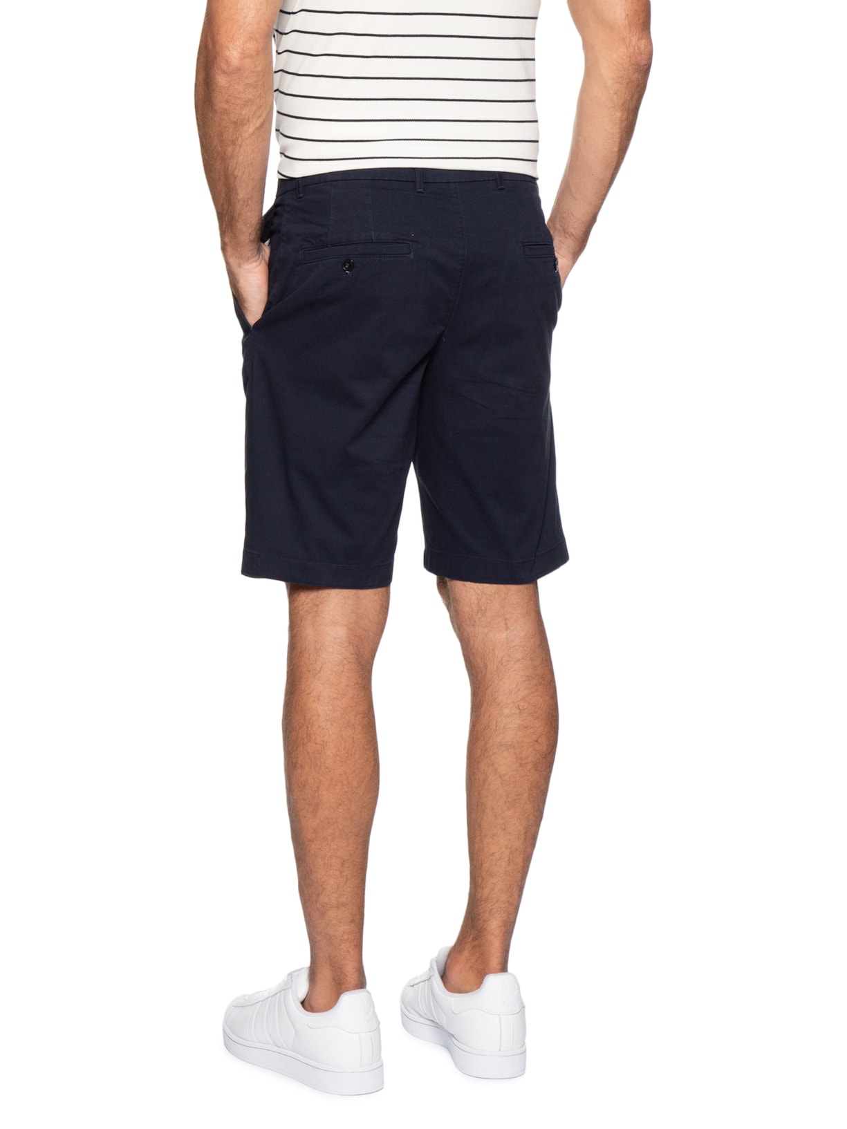 Bermuda Masculina Chino Denton Twill Azul Tommy Hilfiger