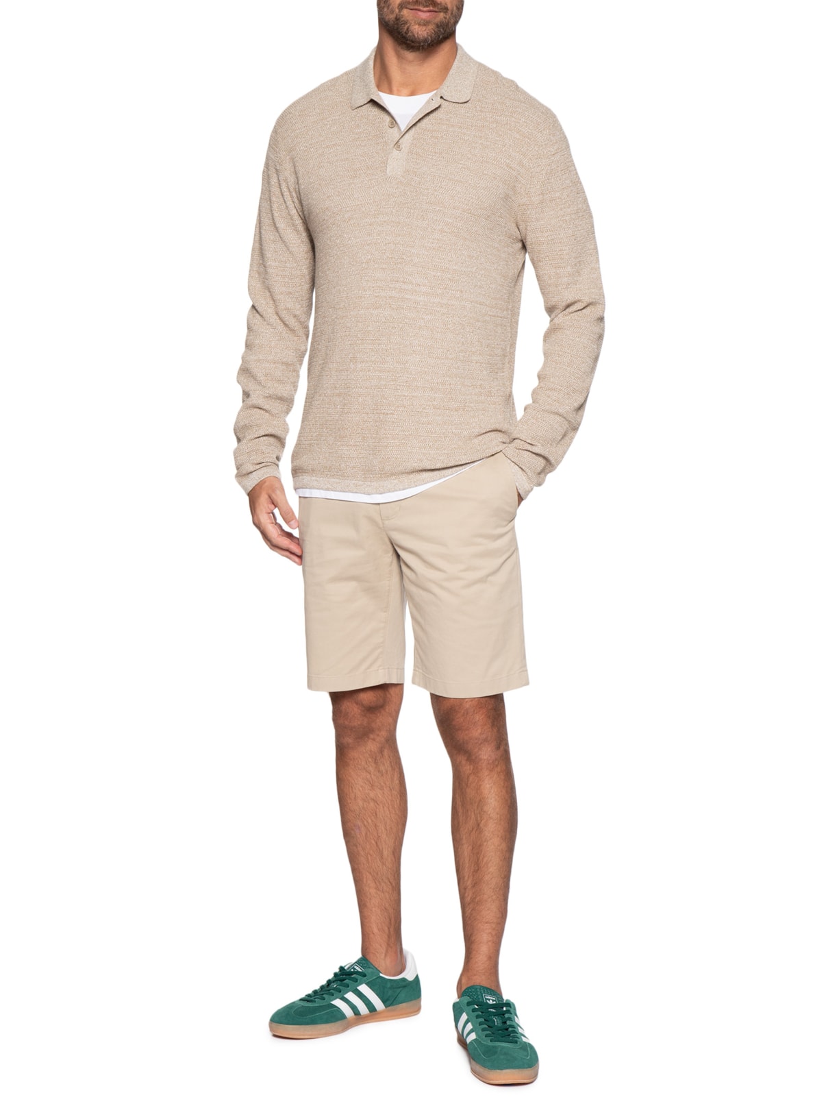 Bermuda Masculina Chino Denton Twill Bege Tommy Hilfiger