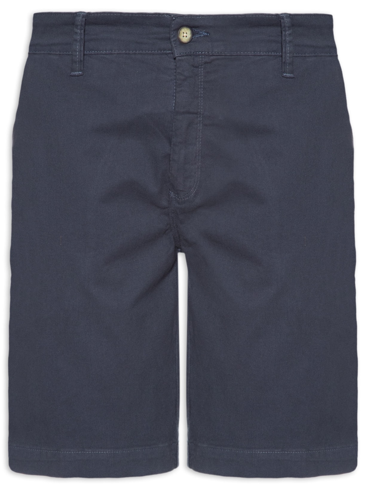 Bermuda Masculina Chino em Sarja Tinturada - Azul