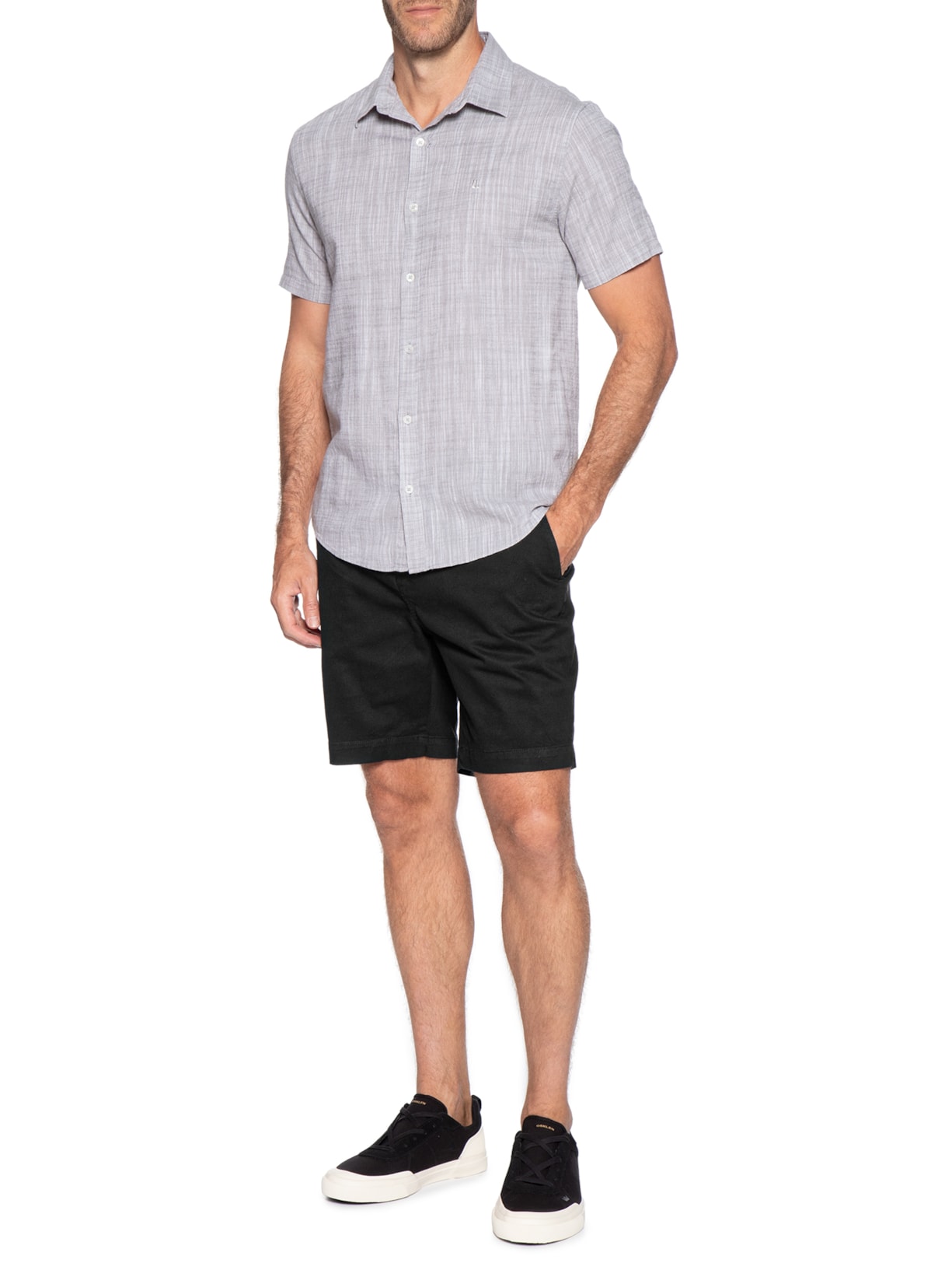 Bermuda Masculina Chino II Preto Foxton
